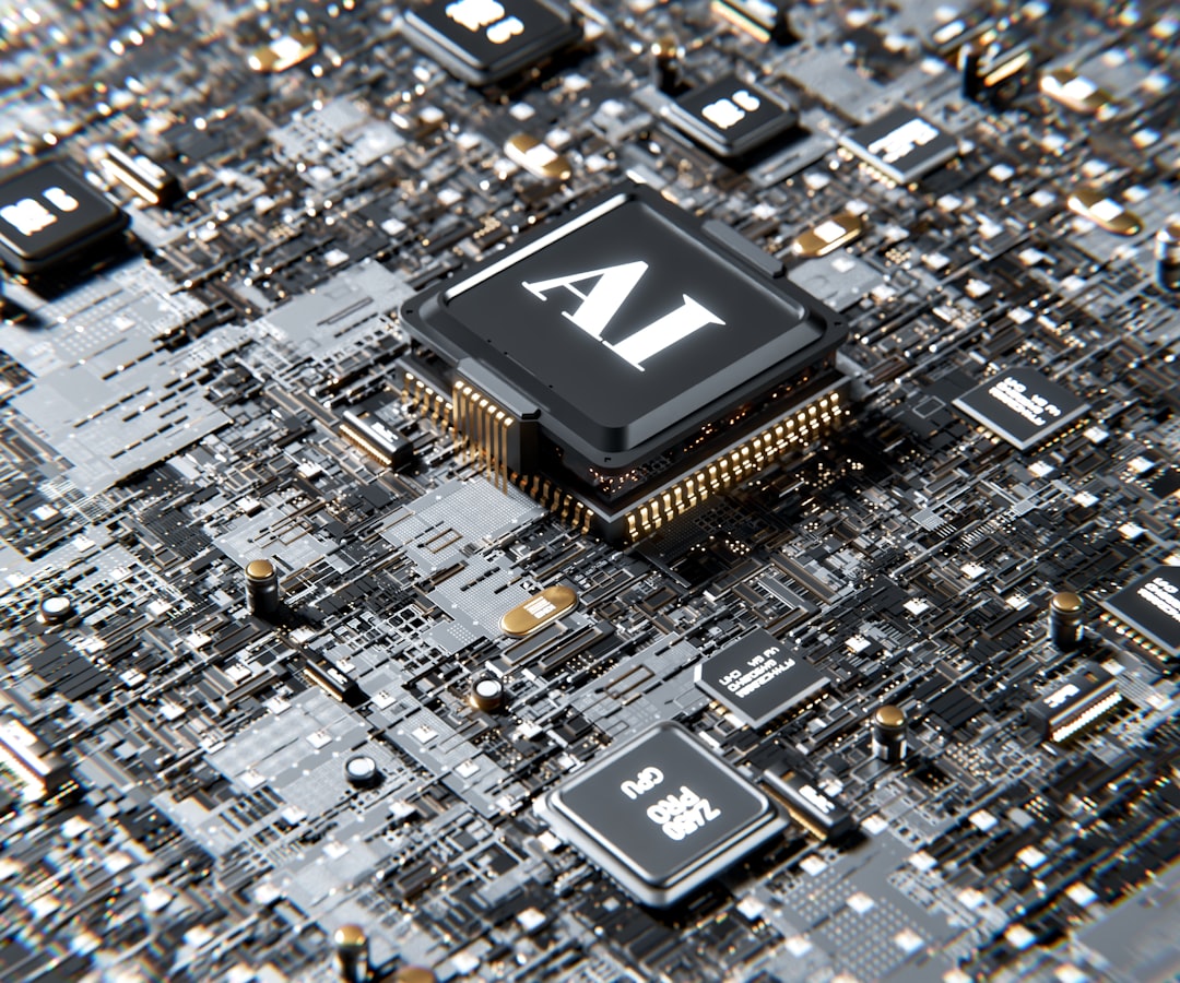 AI technology and economic strategy concept