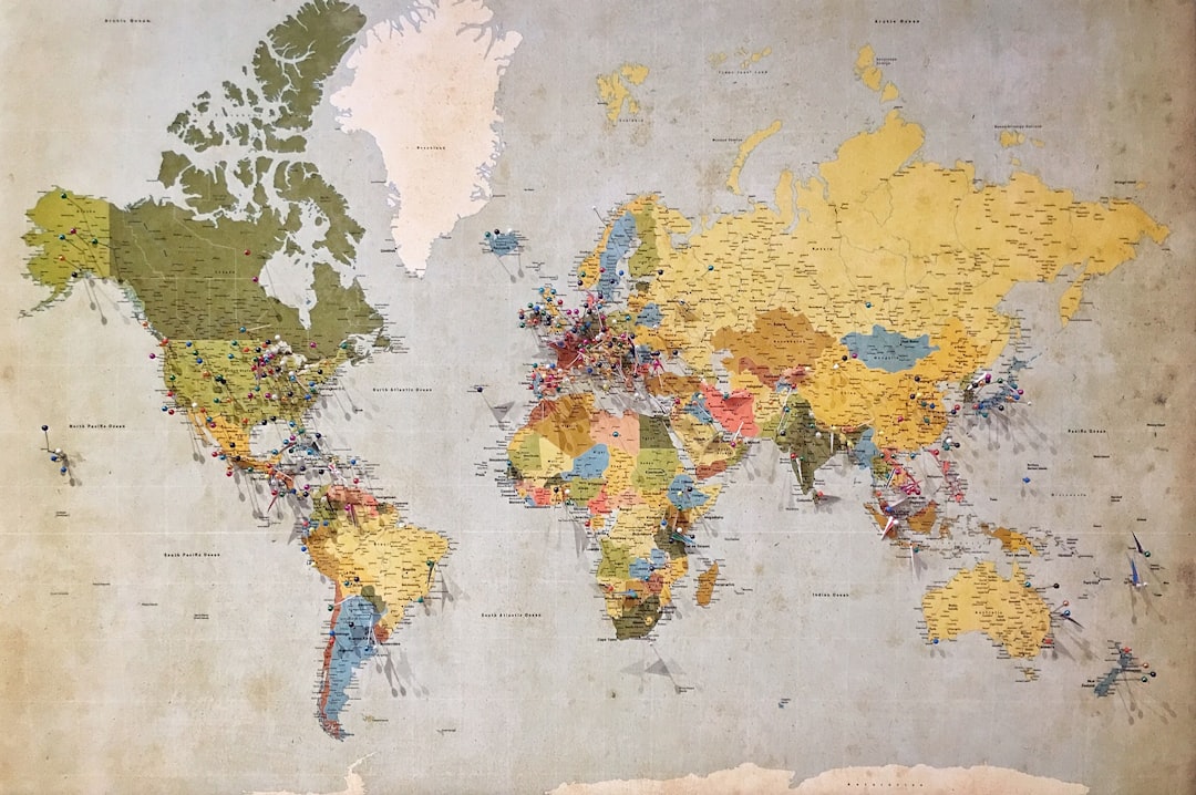 Global AI competition map highlighting US China and Taiwan