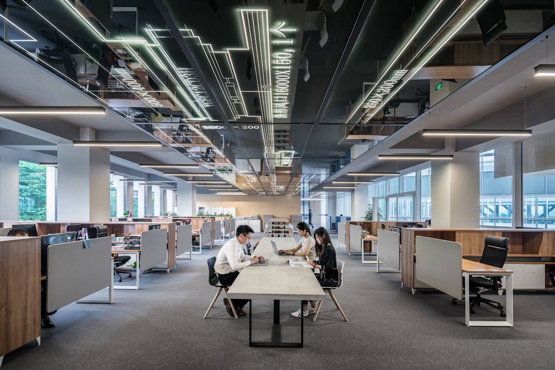 Korean tech company office with AI development team