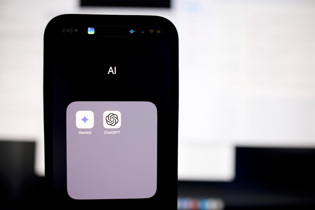 Smartphone displaying AI interface representing on-device AI processing