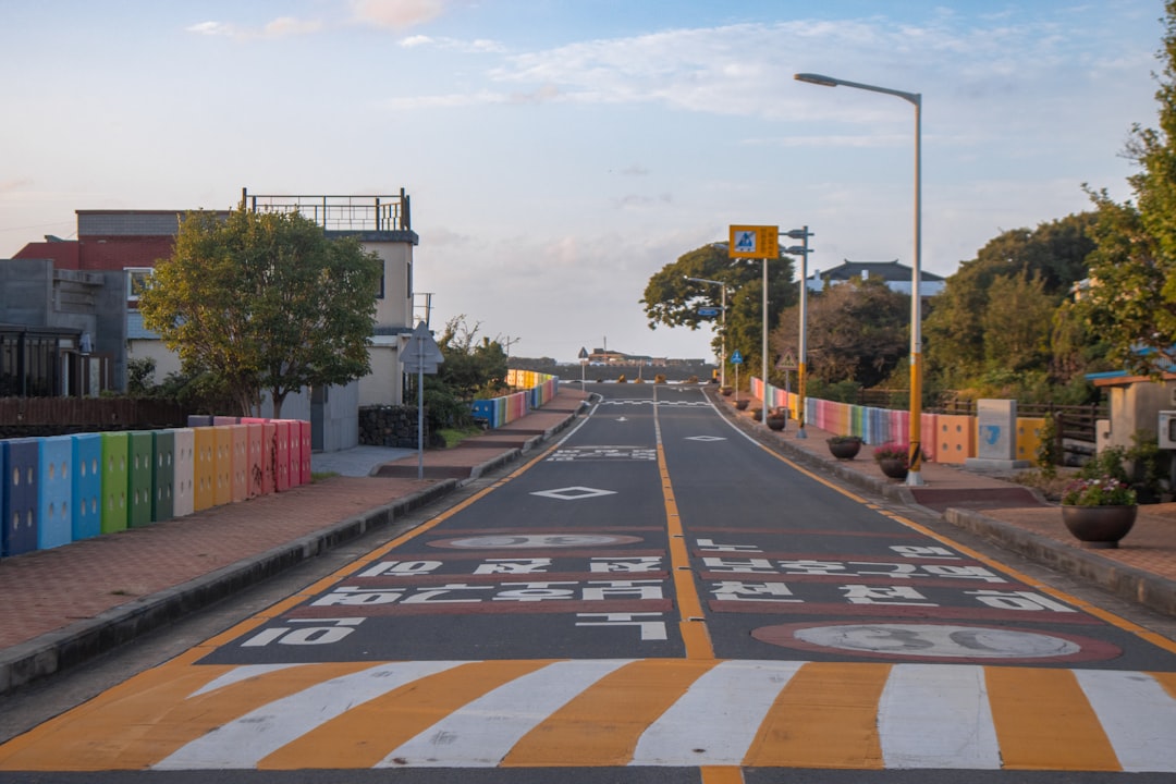 Coastal highway in Jeju Island, South Korea