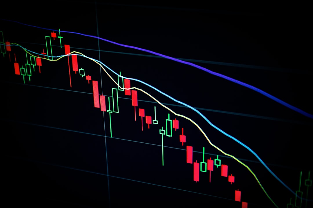 Stock chart showing sharp decline and recovery