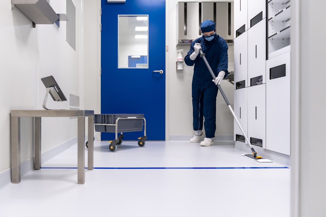 Biotech researchers in a cleanroom setting