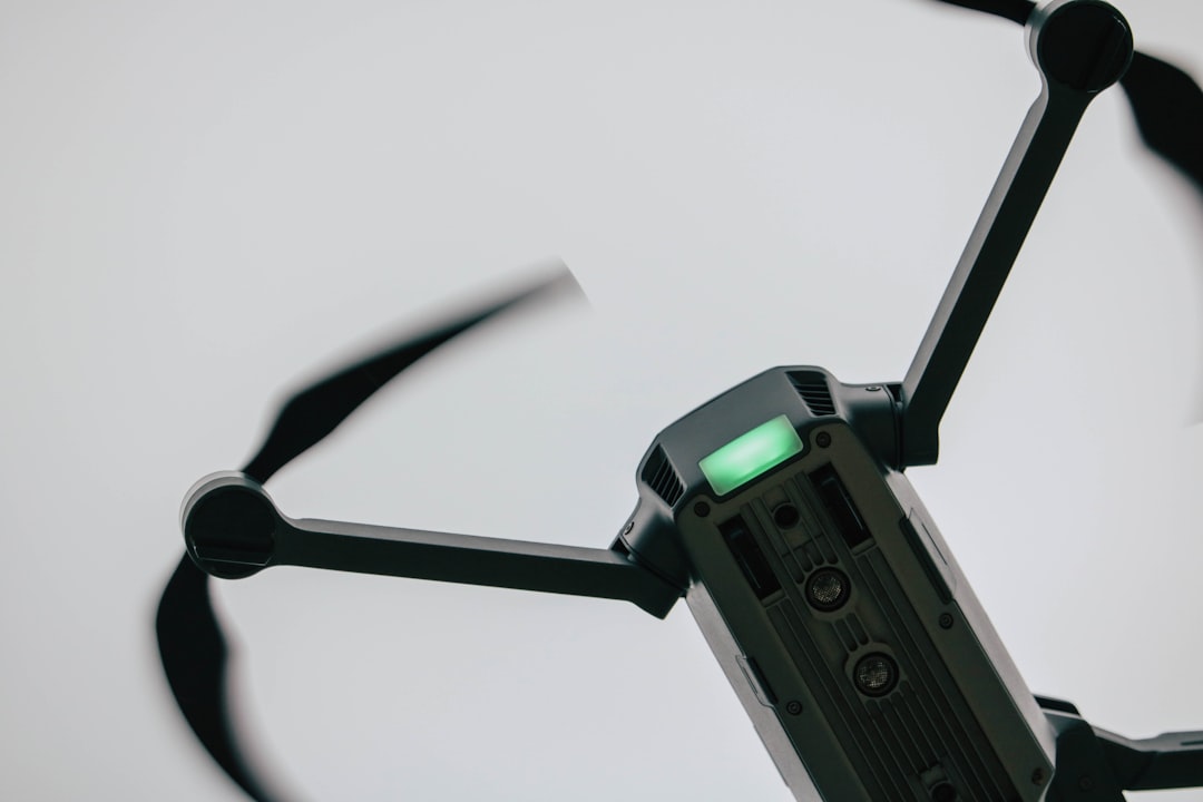 Drone components on assembly table