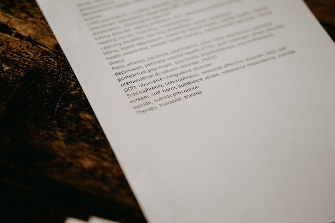 Document draft with highlighted policy clauses