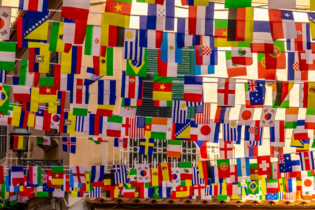 Canadian and Vietnamese flags at a meeting table